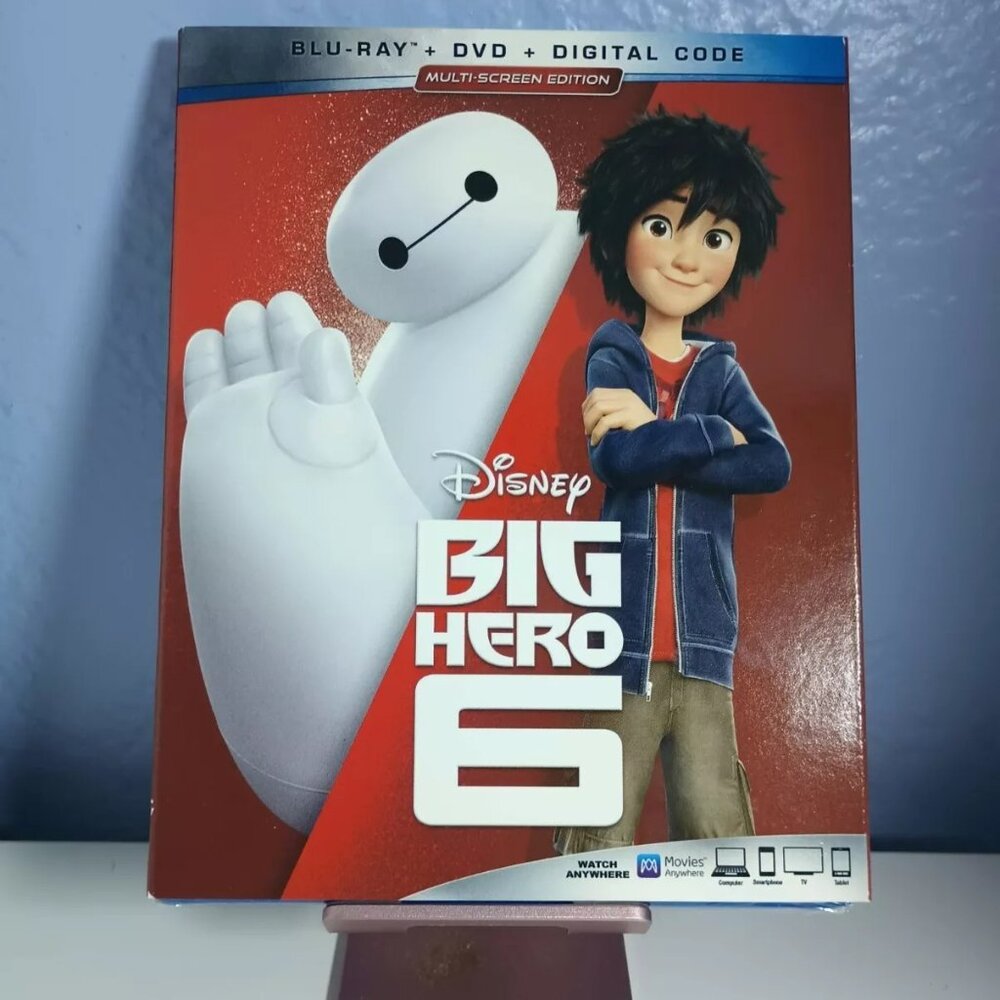 NEW/UNOPENED Disney Big Hero 6 Movie Blu-Ray + DVD + Digital Code